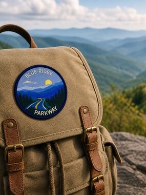Blue Ridge Parkway Patch 3 Inch Iron On Sew On Embroidered Badge